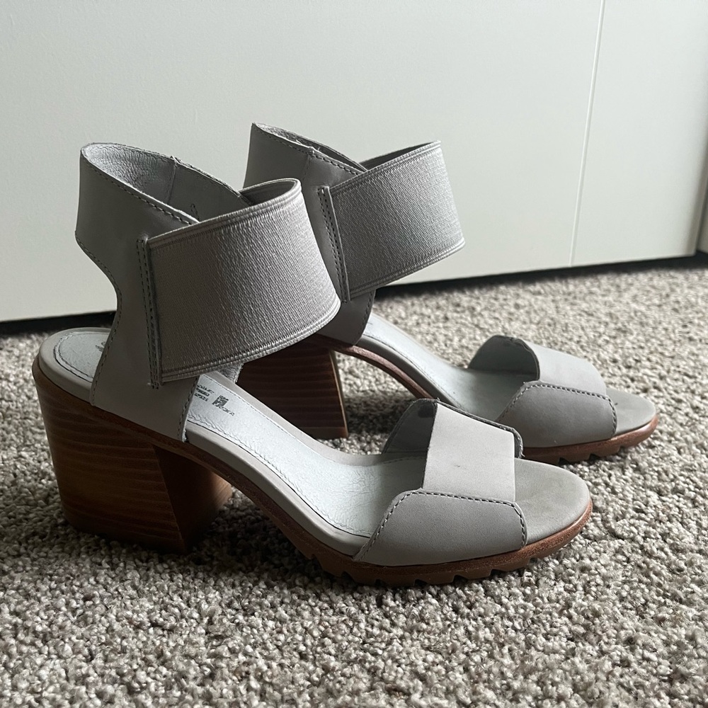 Gray Sorel sandals